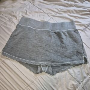 EUC Free People Movement Heathered Gray Fast Break Skort, Large, EUC
